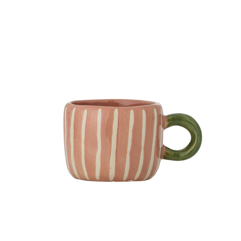 Petite tasse coloree rayures gres Bloomingville Nini