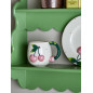 Assiette decorative cerises relief Bloomingville Berrie