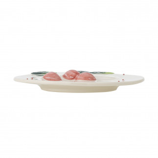Assiette decorative cerises relief Bloomingville Berrie