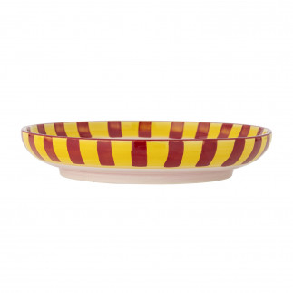 Plat rond gres peint motif chats multicolore Bloomingville Missy