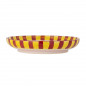 Plat rond gres peint motif chats multicolore Bloomingville Missy