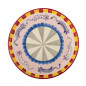Plat rond gres peint motif chats multicolore Bloomingville Missy