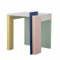 Table basse carree d appoint design coloree Bloomingville Banjo