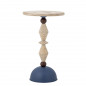 Table d appoint ronde bois naturel metal Bloomingville Mannelli