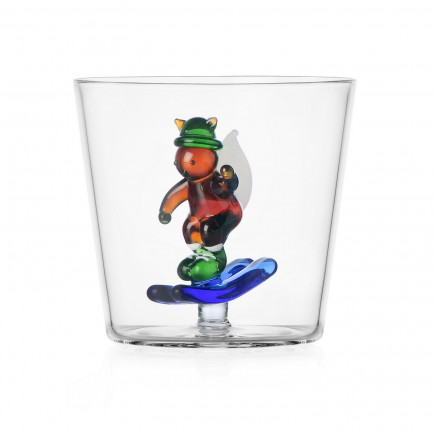 Verre a eau ecureuil ski Ichendorf squirrel skiing