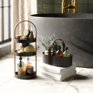 Panier rangement design ovale poignee Umbra Bellwood