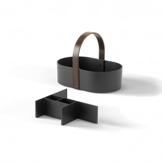 Panier rangement design ovale poignee Umbra Bellwood