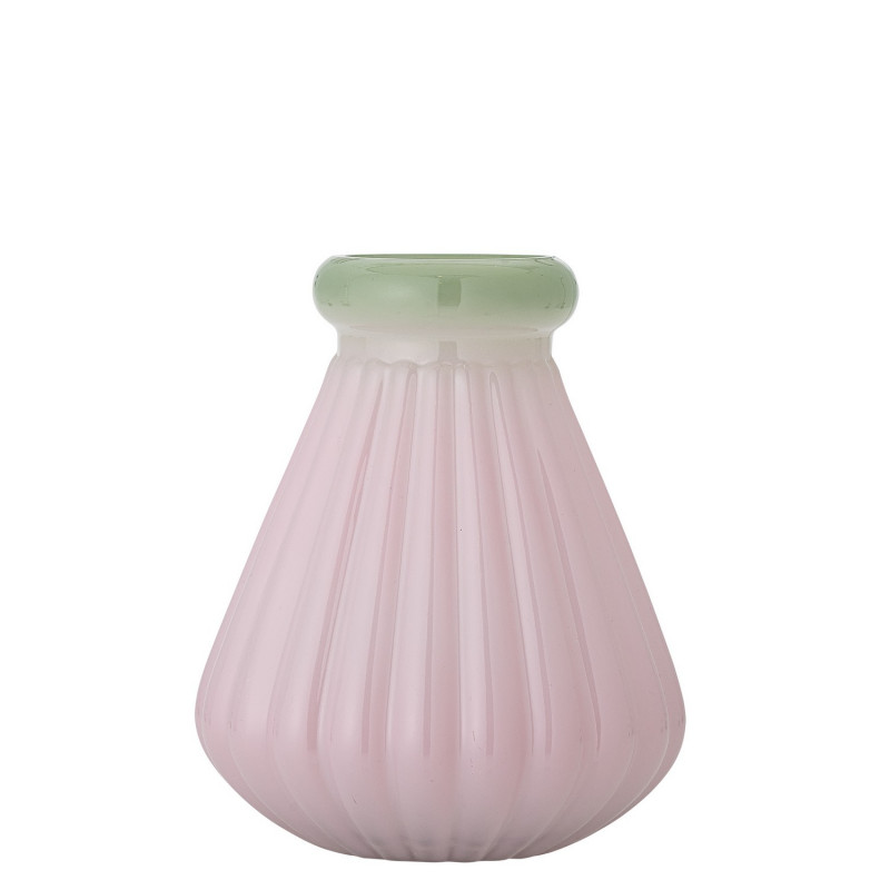 Vase verre côtelé Bloomingville JUDITH