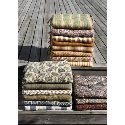Coussin de chaise coton imprimé floral Madam Stoltz