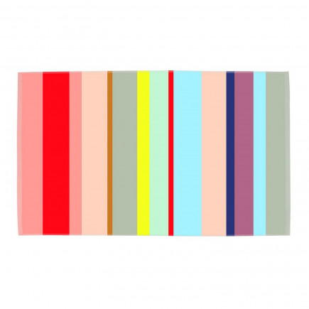 Tapis de bain coton colore raye Remember NIZZA