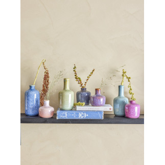 Mini vases multicolores gres Bloomingville Maien set de 7