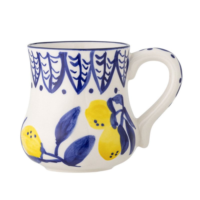 Grand mug gres peint citrons Bloomingville Maxima