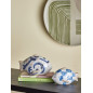 Sculptures poissons gres peint Bloomingville Eviaya set de 2