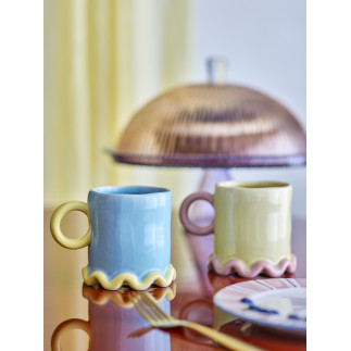 Mugs gres design ludique colore Bloomingville Polly set de 2