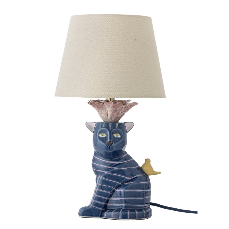 Lampe chat grès peint Bloomingville ERI Lampe chat grès peint Bloomingville ERI