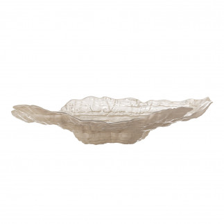 Coupe a fruits verre forme coquillage organique Bloomingville Aiku