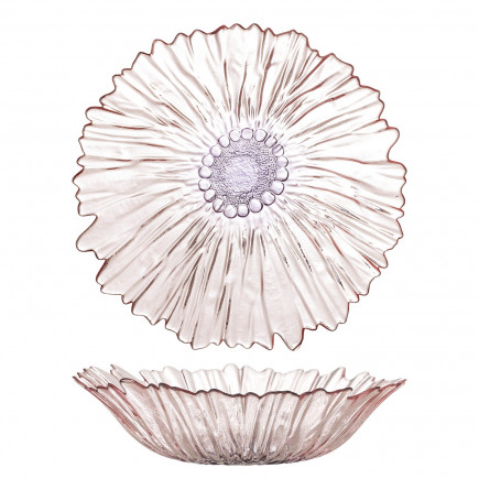 Corbeille a fruits verre design fleur Bloomingville Mariko