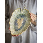 Assiette plat de presentation feuille gres Bloomingville Dorreen