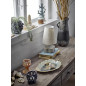 Assiette plat de presentation feuille gres Bloomingville Dorreen