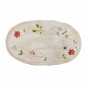 Plat de service ovale gres peint floral Bloomingville Camilla