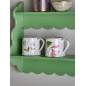 Grand mug gres peint fleurs bucolique artisanal Bloomingville Camilla set de 2