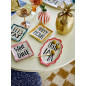 Petites assiettes a tapas aperitif colores Bloomingville Soline set de 4