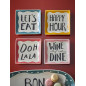 Petites assiettes a tapas aperitif colores Bloomingville Soline set de 4