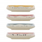Petites assiettes a tapas aperitif colores Bloomingville Soline set de 4