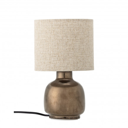 Petite lampe de table lin gres Bloomingville Agni