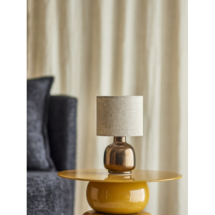 Petite lampe de table lin grès Bloomingville AGNI