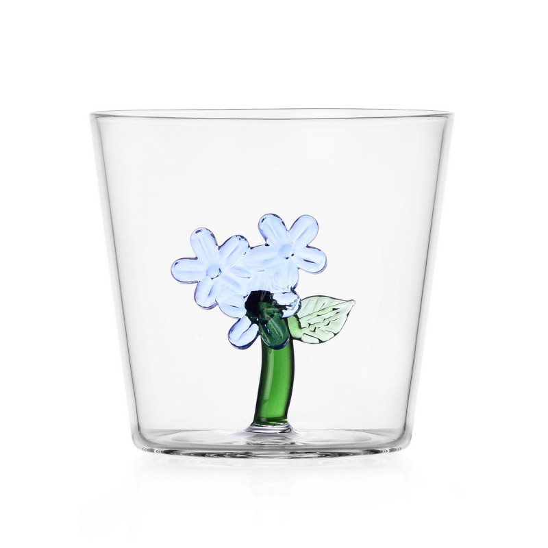 Verre a eau fleur Ichendorf Milano BOTANICA Blue Flower