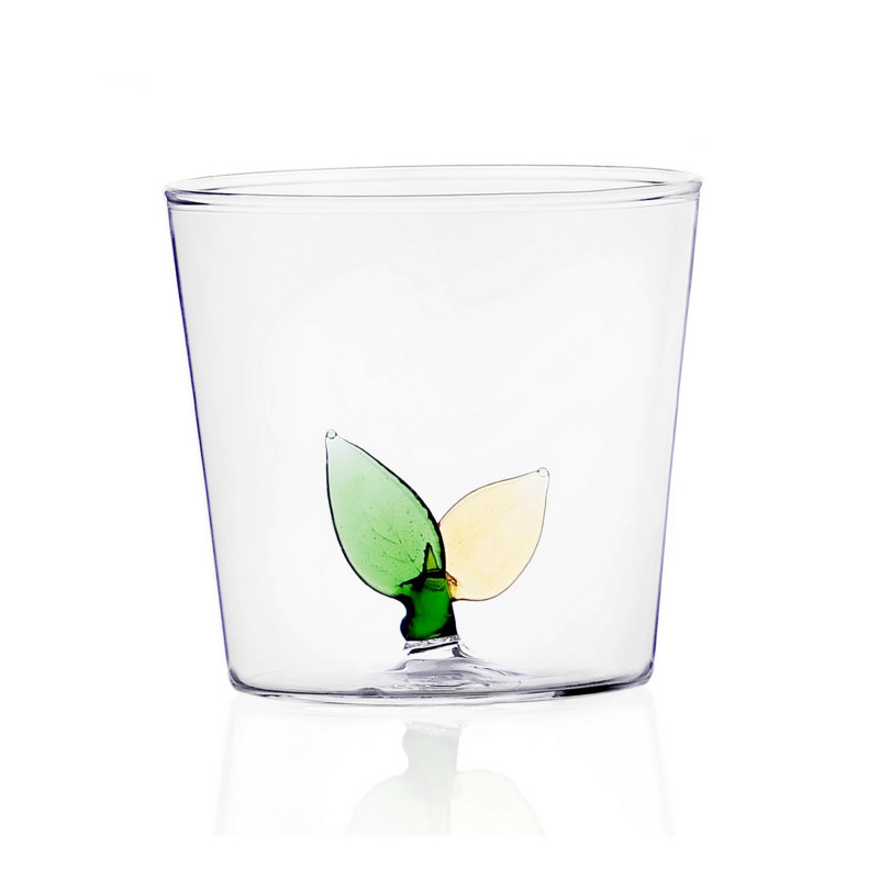 Verre a eau design feuilles Ichendorf Milano GREENWOOD