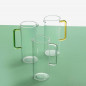 Carafe design verre poignee couleur Ichendorf Milano TUBE