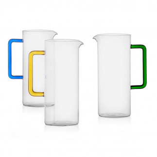 Carafe design verre poignee couleur Ichendorf Milano TUBE