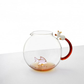 Carafe verre chat Ichendorf TABBY CAT
