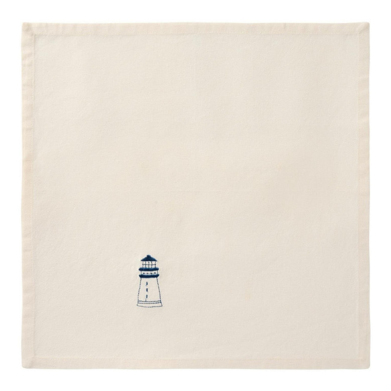 Serviette de table broderie phare IB Laursen ATLANTIS