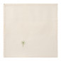 Serviette de table coton brode trefle IB Laursen FLORA