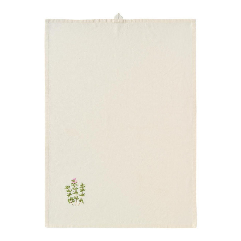 Torchon de cuisine coton broderie fleur IB Laursen