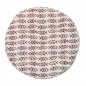 Galette de chaise ronde coton imprime poissons Madam Stoltz