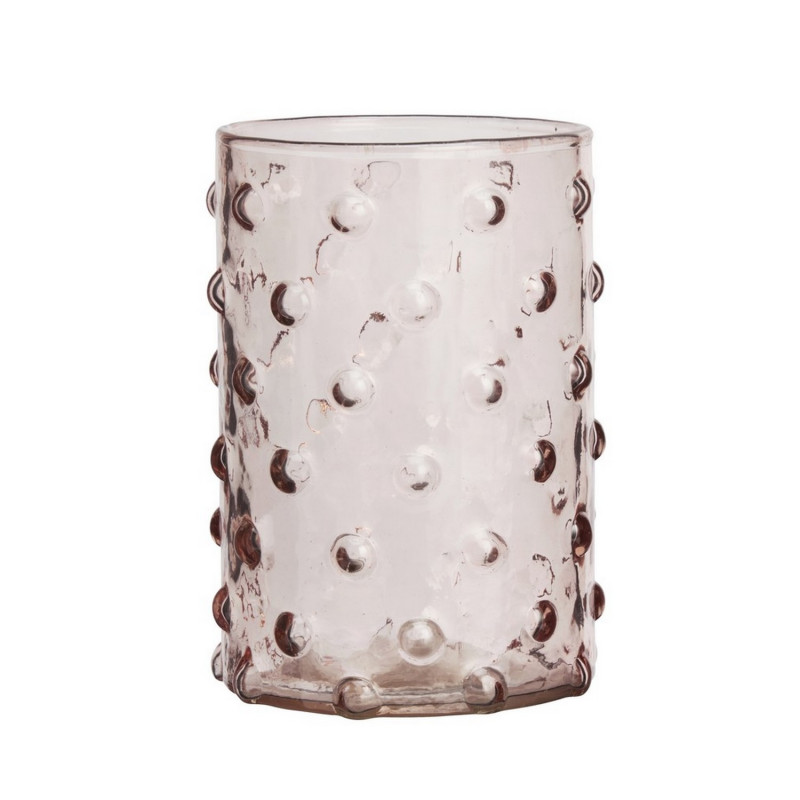 Verre a eau pois relief couleur style boheme Madam Stoltz Verre a eau pois relief couleur style boheme Madam Stoltz