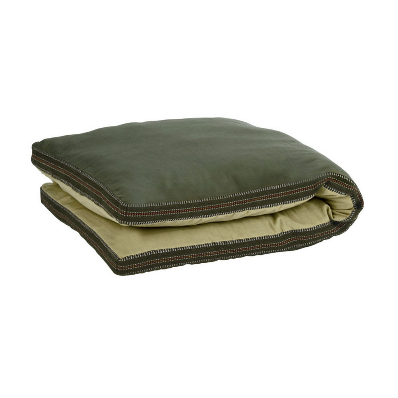 Matelas de sol reversible coton uni bicolore Madam Stoltz