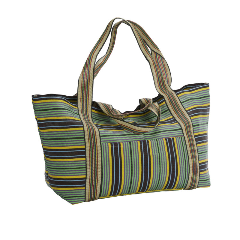 Sac weekend recyclé rayures Madam Stoltz
