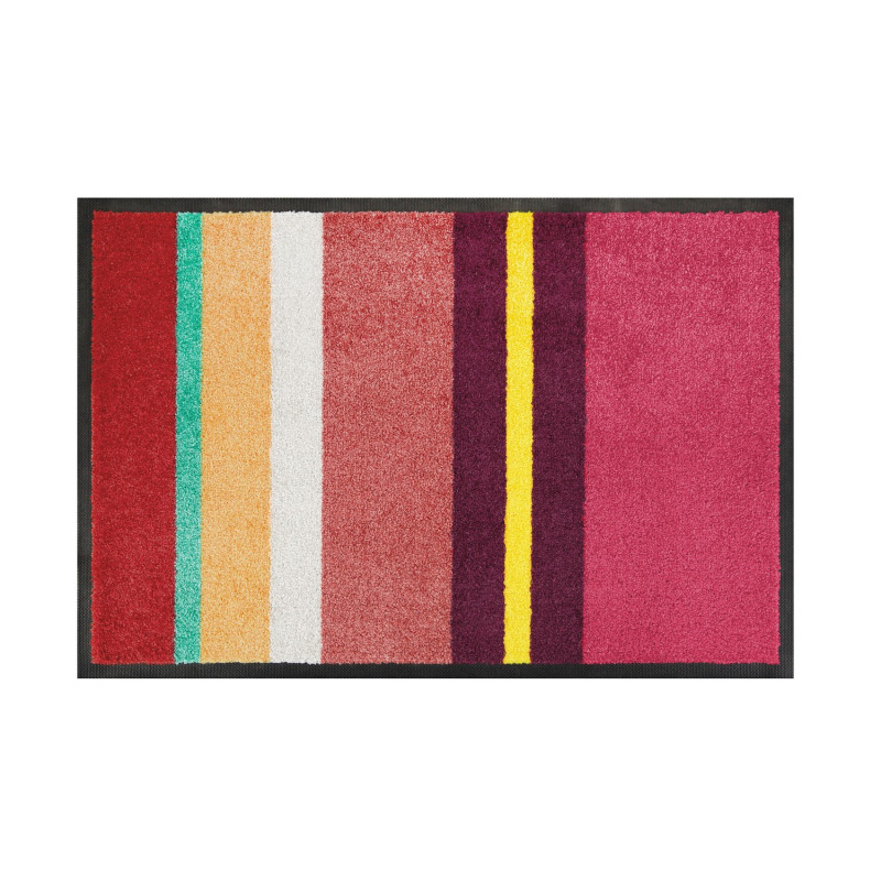 Tapis d entree design colore rayures Remember Marrakech