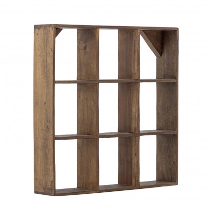 Etagere murale carree ouverte 9 niches bois recycle recuperation Bloomingville TILO