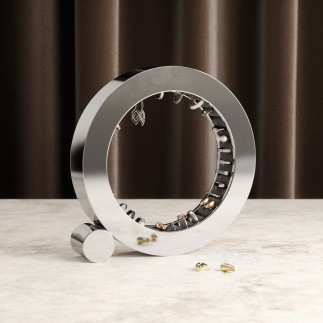 Range bijoux cercle aluminium design Umbra FERRIS