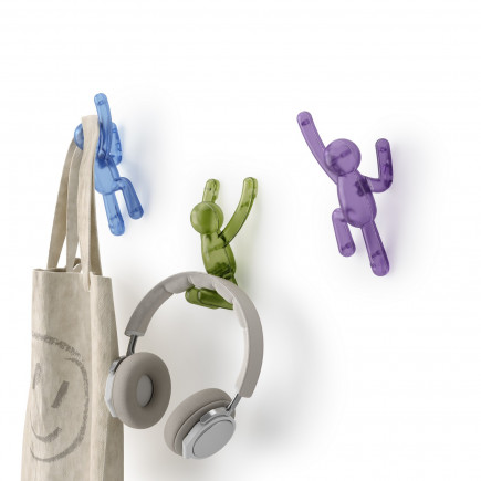 Pateres bonhommes multicolores Umbra BUDDY set de 3