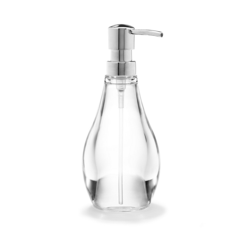 Pompe a savon design transparent acrylique Umbra DROPLET