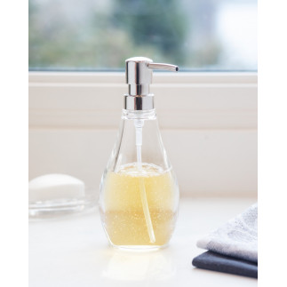 Pompe a savon design transparent acrylique Umbra DROPLET
