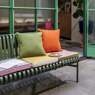 Coussin exterieur uni reversible Remember