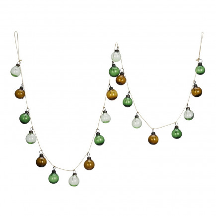 Guirlande boules en verre recycle decorative multicolore Madam Stoltz